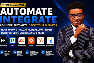 trello mondey com projects automation hubspot crm gohighlevel zapier integration