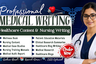 be your health, fitness, medical, wellness ebook writer, medical report