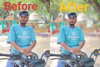 do high end portrait retouching, dslr blur effect and color grading in photoshop