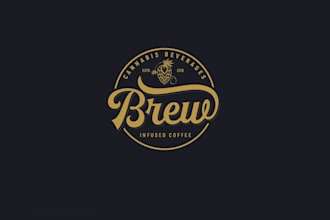 design brew cannabis marijuana infused beverages logo