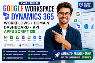 build google workspace dynamic 365 workflows domain dashboard KPI apps script
