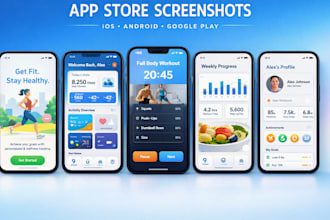 design app store, app store screenshots for ios and google playstore
