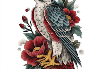 do create a traditional style tattoo design