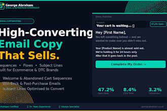 write high converting email sequences and flows for your ecommerce store