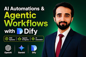 build agentic workflow, automations and rag systems using dify