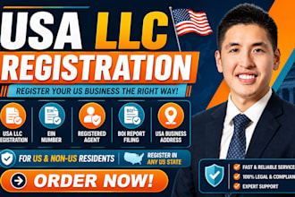 do US llc registration, llc formation with ein for US and non US residents