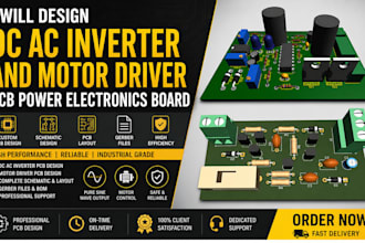 design dc ac inverter and motor driver pcb power electronics board