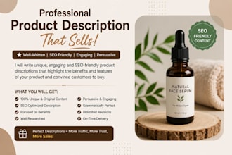 write professional product descriptions for your ecommerce store