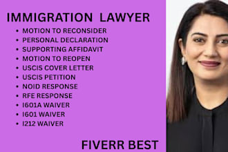 be your ny, ca, florida immigration lawyer for uscis petitions, waivers and rfes