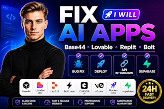 fix deploy base44 lovable replit bolt supabase rocket new v0 cursor ai base44