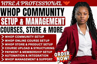 whop community setup whop online whop store course whop community whop online
