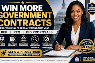 write winning bid proposals, rfp, rfq responses, and tender response