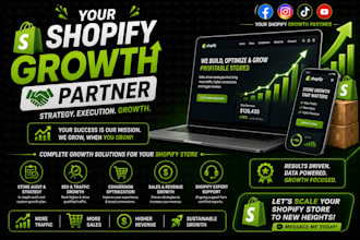 shopify growth partner, marketing and shopify website