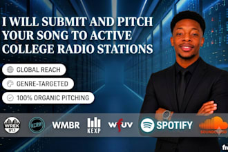 submit and pitch your song to active college radio stations