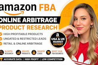 amazon fba online arbitrage product research, ungated leads, retail  usa uk