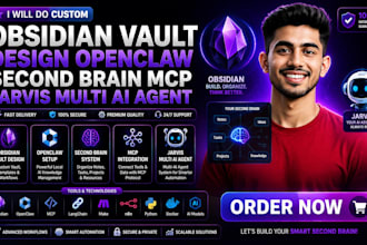 do custom obsidian vault design openclaw second brain mcp jarvis multi ai agent