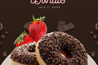 design creative food posters and menus
