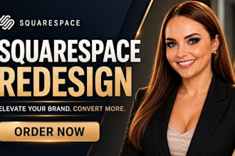 design squarespace website redesign squarespace business website development
