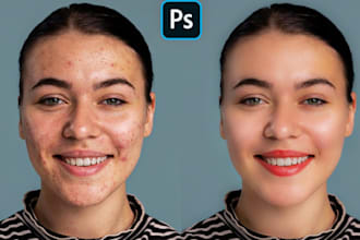 create natural beauty skin retouching in photoshop