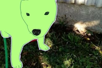 do a silly art of your pet