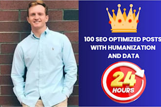 automate 100 SEO optimized posts with humanization and data