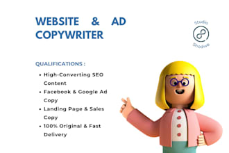 website content writing and sales copywriting