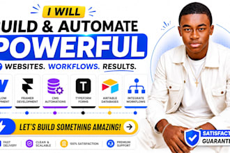 develop webflow framer cms automations typeform airtable integrate workflows