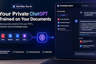 build chatgpt trained on your pdfs and documents