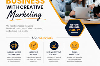 design a professional canva flyer for your business