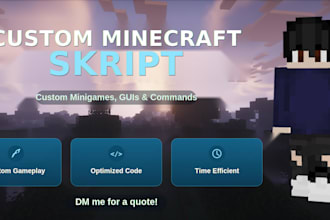 create custom minecraft skripts