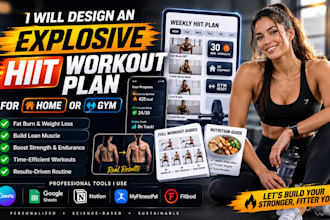design an explosive hiit workout plan for home or gym