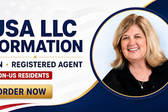provide usa llc formation, ein and register agent for non resident