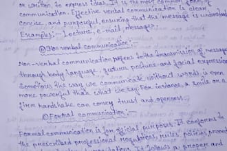 beautiful handwriting and data entry typing