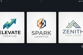 design professional modern luxury logo for your brand