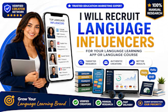 recruit language learning influencers for your app or language course