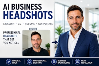 create professional ai headshots for linkedin and business