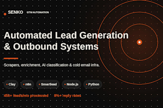 automate lead generation and cold email outbound systems