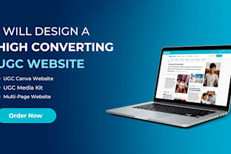 ugc portfolio canva website high converting ugc portfolio design