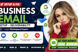 setup google workspace and fix email deliverability