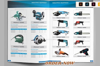 design b2b automotive oem industrial distributor part product catalog magazine