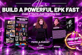 design epk, dj press kit, media kit, ugc media kit, social media kit, artist epk