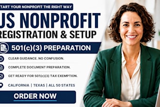 register your US nonprofit and prepare your irs 501c3 tax exempt application