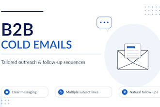 write tailored b2b cold emails and follow up sequences