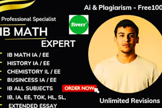 professionally do ib extended essays and ib ias in sl and hl