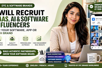 recruit saas, ai and tech influencers for your software brand