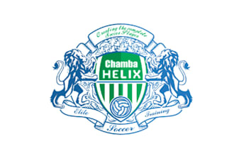 design custom modern soccer shield logo