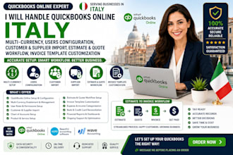 setup italian quickbooks invoice multi currency users customer supplier import