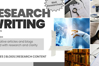 write informative and educational articles and blog posts