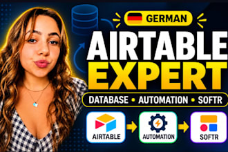 setup german airtable database expert airtable automation, airtable softr webapp
