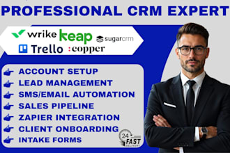 setup your wrike trello teamwork keap copper sugar crm bigin by zoho workflow